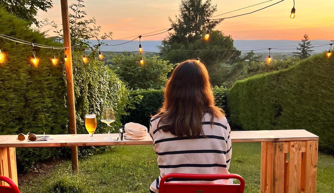 bistrot de la poste, le jardin du Bistrot